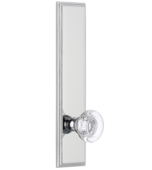 Carre Tall Plate with Bordeaux Knob