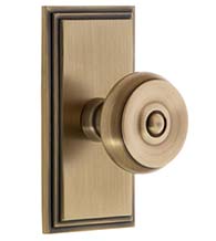 Bouton Knob with Carre Plate, Grandeur CARBOU