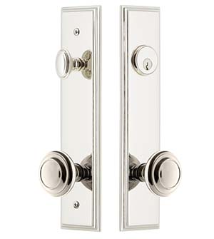 Carre Plate Entryset with Circulaire Knob