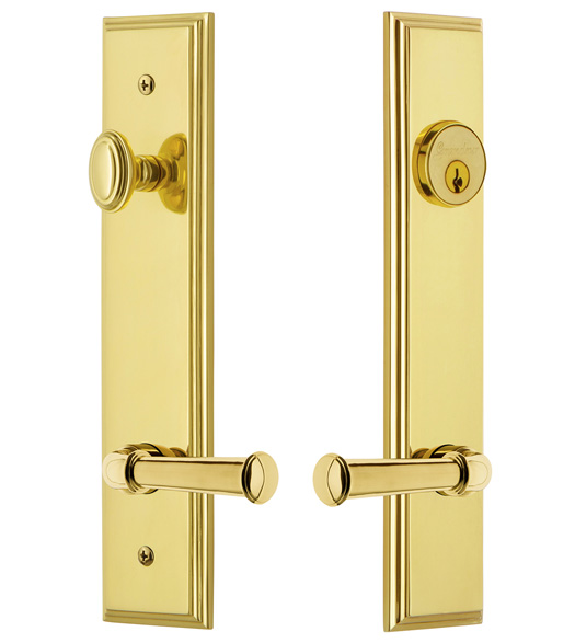 Carre Plate Entryset with Georgetown Lever