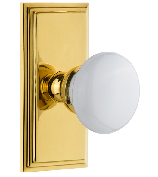 Carre Short Plate with Hyde Park Knob