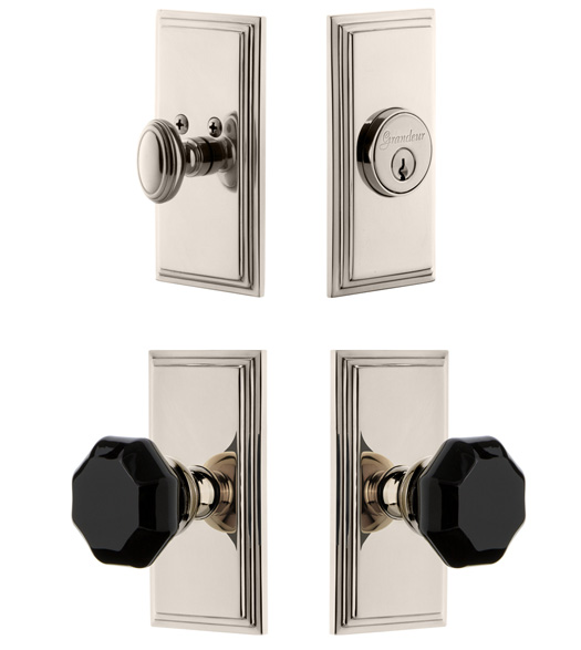 Carre Plate with Lyon Knob Combo Pack