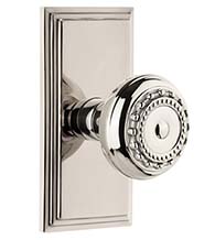 Parthenon Knob with Carre Plate, Grandeur CARPAR