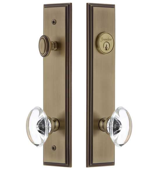 Carre Tall Plate with Provence Knob Entryset