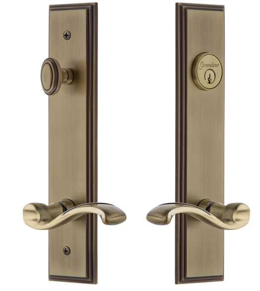 Carre Plate Entryset with Portofino Lever