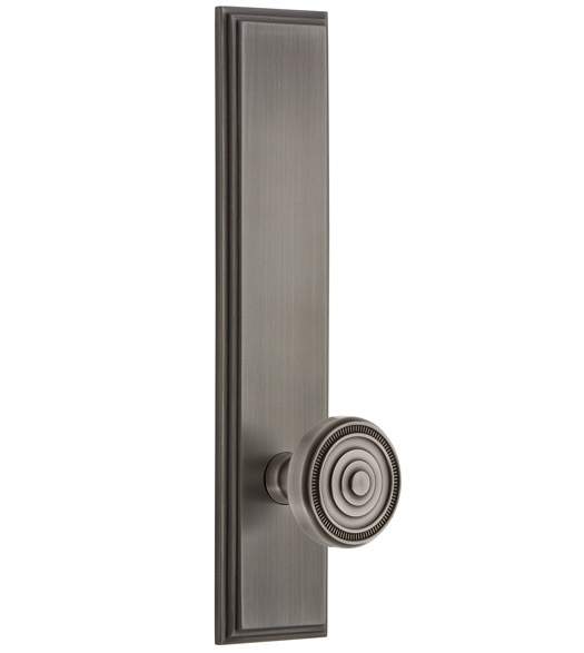 Carre Tall Plate with Soleil Knob
