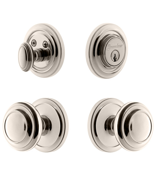 Circulaire Knob and Deadbolt Combo Pack