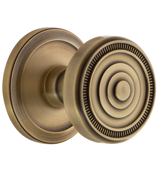 Circulaire Rosette with Soleil Knob