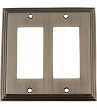 Deco Double Rocker Plate, Grandeur DECSWPLTR2