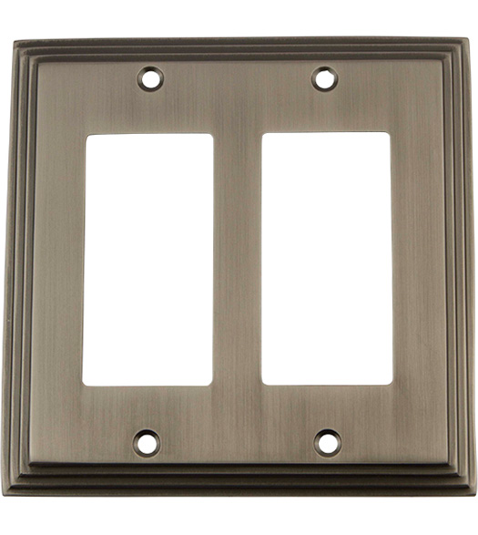 Deco Double Rocker Switch Plate