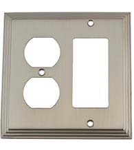 Deco Outlet and Rocker Plate, Grandeur DECSWPLTRD