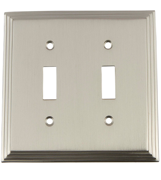 Deco Double Light Switch Plate