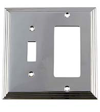 Deco Light Switch and Rocker Plate, Grandeur DECSWPLTTR
