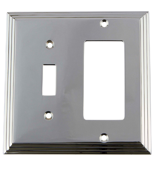 Single Light Switch and Single Rocker Plate