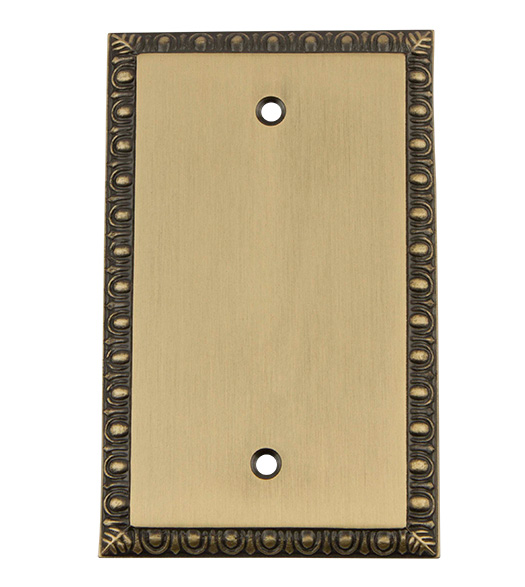 Egg & Dart Blank Switch Plate