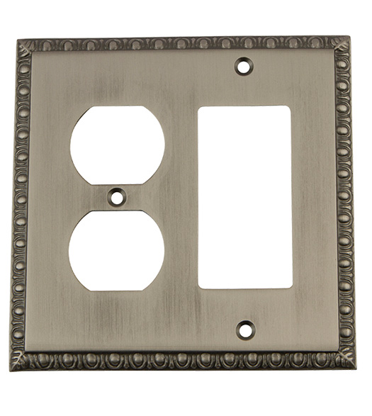 Egg and Dart Rocker and Outlet Plate