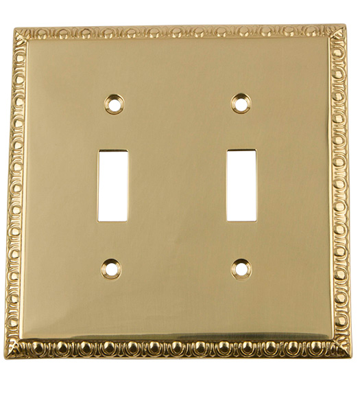 Egg and Dart Toggle Light Switch Plate