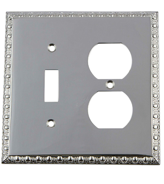 Egg and Dart Toggle and Outlet Plate