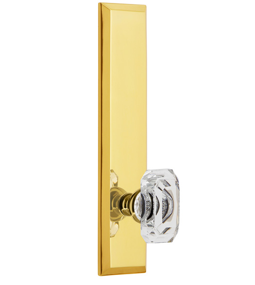 Fifth Avenue Plate with Baguette Crystal Knob