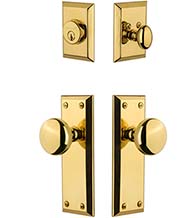 Fifth Avenue Single Cylinder Entry Door Lock Set, Grandeur FAVFAVCOM