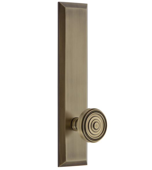 Fifth Avenue Tall Plate with Soleil Knob