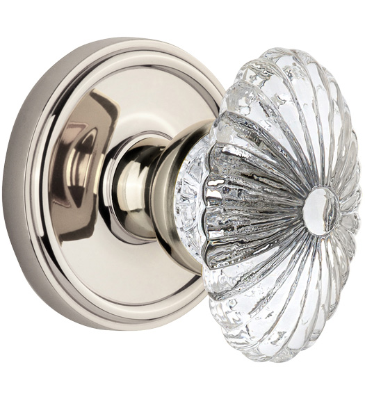 Burgundy French Crystal Knobset