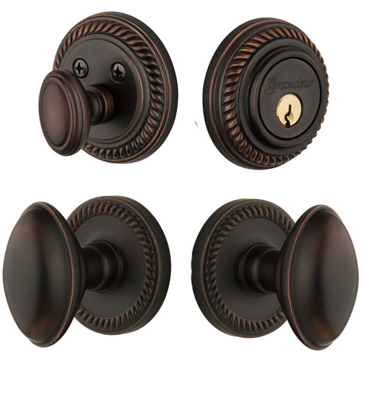 Single Cylinder Eden Prairie Knob Lockset