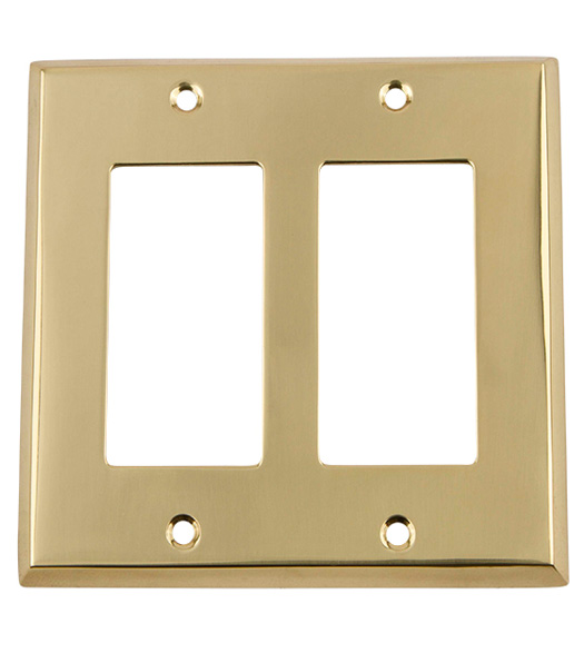 Double New York Rocker Light Switch Cover