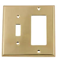 New York Rocker and Toggle Switch Plate, Grandeur NYKSWPLTTR