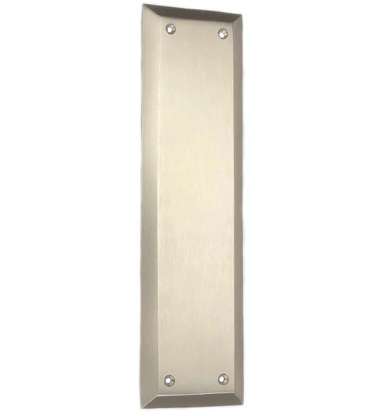 Contemporary New York Solid Brass Push Plate