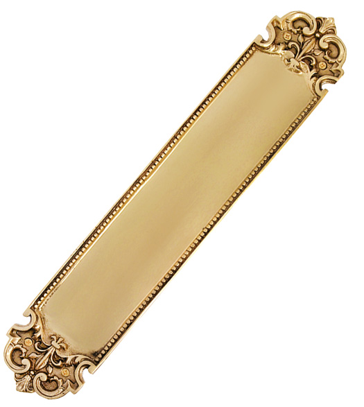 San Francisco Solid Brass Push Plate