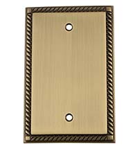 Blank Rope Switch Plate, Grandeur ROPSWPLTB