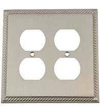 Rope Quad Outlet Plate, Grandeur ROPSWPLTD2