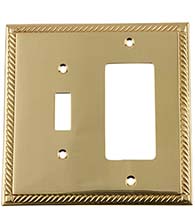 Rope Toggle and Rocker Light Switch Plate, Grandeur ROPSWPLTTR