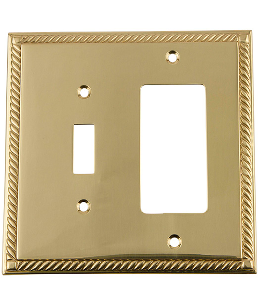 Rope Rocker and Toggle Cover Plate