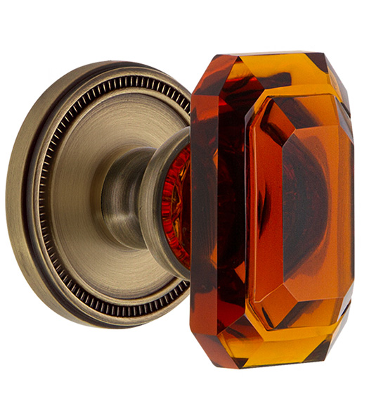 Soleil Rosette with Baguette Knob