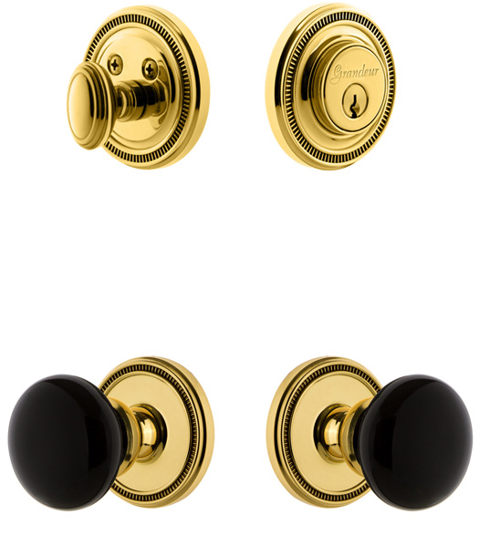 Soleil Coventry Knob Single Cylinder Entryset