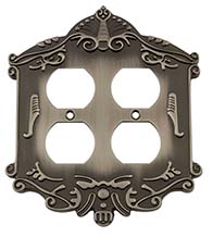 Victorian Quad Outlet Plate, Grandeur VICSWPLTD2