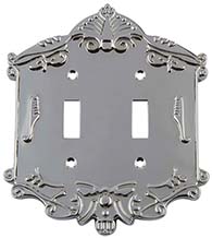 Victorian Double Toggle Switch Plate, Grandeur VICSWPLTT2