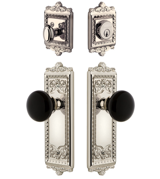 Windsor Plate with Coventry Knob and Deadbolt