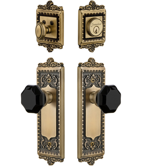 Windsor Plate with Lyon Knob and Deadbolt