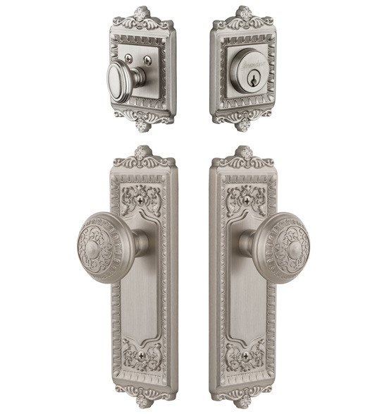 Single Cylinder Windsor Knob and Deadbolt