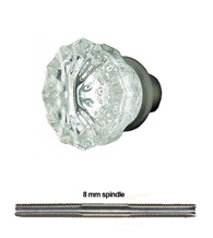 Crystal Knobs with Spindle, Nostalgic Warehouse
