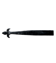 14 Inch Royal Tip Iron Art Dummy Strap Hinge, Acorn IHABP