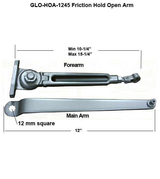 Door Closer Hold Open Arm