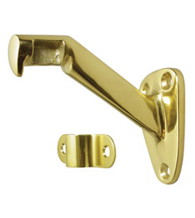 Solid Brass Handrail Bracket, Deltana HRB325
