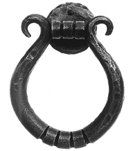 Extra Large Tuscan Handmade Iron Art Door Knocker, Acorn IMABP