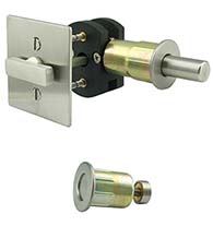 Square Barn Door Privacy Lock, INOX EC1314