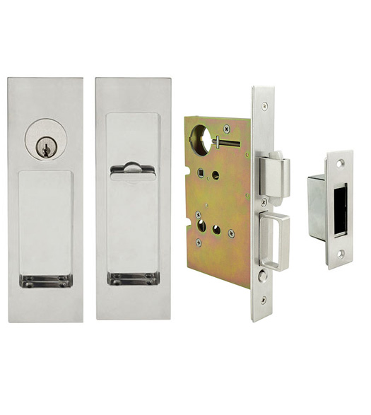 Linear Keyed Mortise Pocket Door Hardware