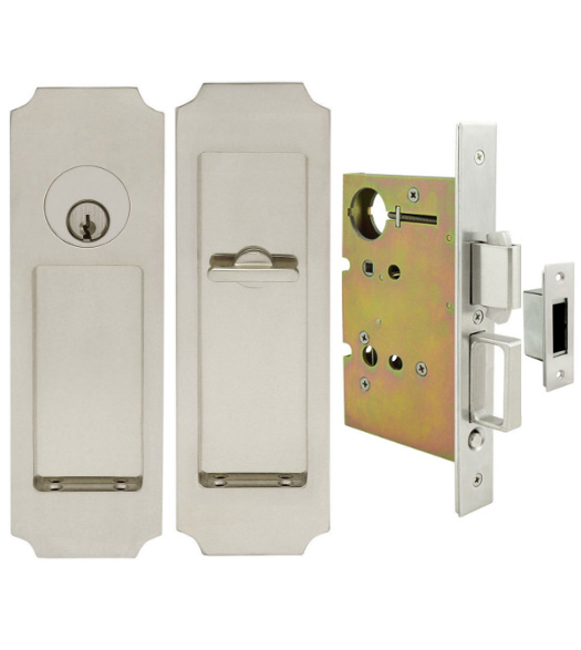 Crown Keyed Mortise Pocket Door Hardware